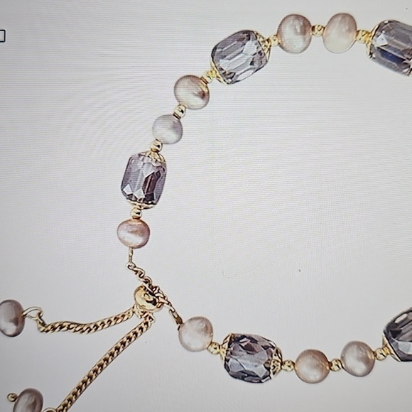 NWT Elegant Gold and Cream Pearl Bracelet Chinese Style - Picture 6 of 6